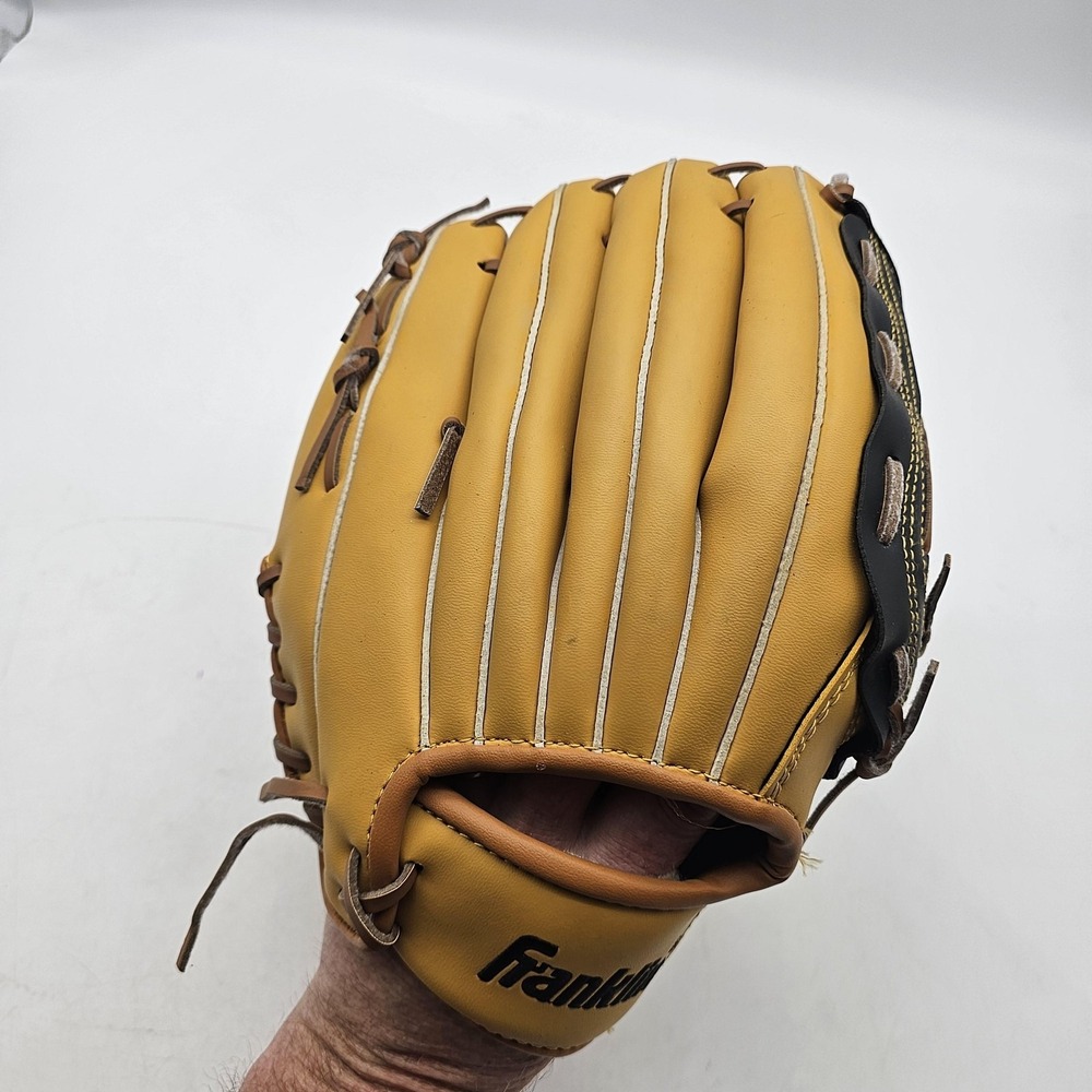 Franklin Baseball Softball Glove 13in Fieldmaster Right Hand Throw Brown Mens - Picture 2 of 12
